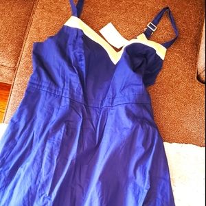 Blue retro style sundress